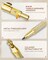 Gold Art Mechanical Pencil Set – 6 Metal Drafting Pencils (0.5, 0.7, 0.9, 2mm) with 12 Tubes Lead Refills, Erasers, Sharpeners & Case – Perfect for Drawing, Sketching, and School Use (Gold)